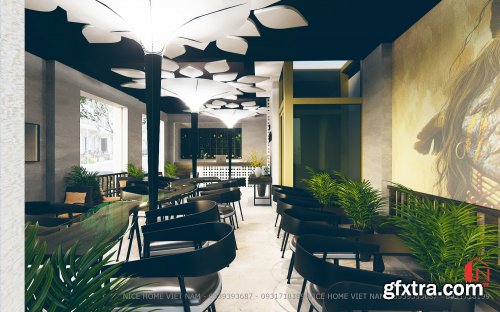 Interior Coffee Model by Nguyen Quang 