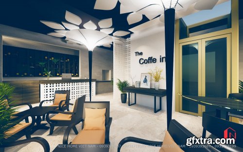 Interior Coffee Model by Nguyen Quang 