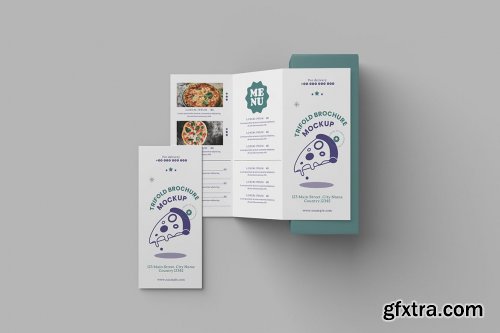 Minimalist Trifold Brochure Mockup