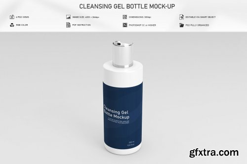 CreativeMarket - Cleansing Gel Bottle Mock-Up 5969611