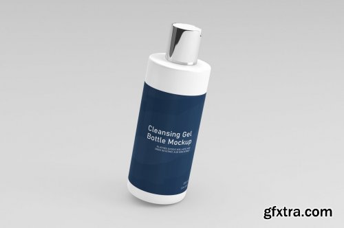 CreativeMarket - Cleansing Gel Bottle Mock-Up 5969611