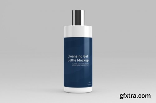 CreativeMarket - Cleansing Gel Bottle Mock-Up 5969611