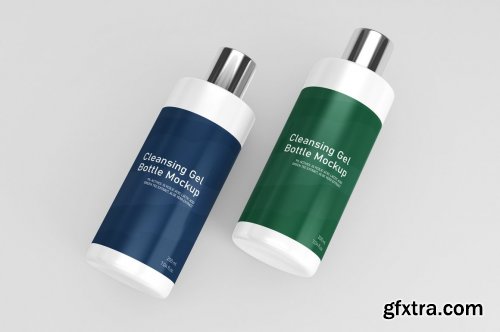 CreativeMarket - Cleansing Gel Bottle Mock-Up 5969611