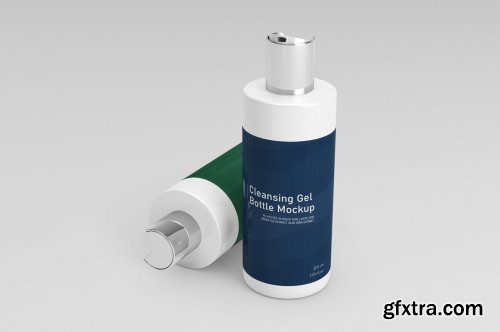 CreativeMarket - Cleansing Gel Bottle Mock-Up 5969611