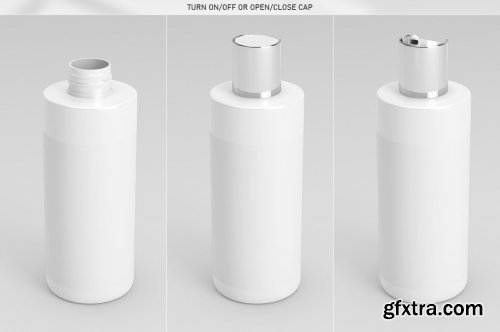 CreativeMarket - Cleansing Gel Bottle Mock-Up 5969611