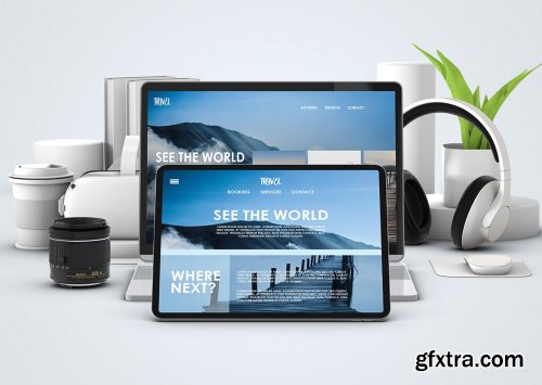 Responsive Website Multi Device PSD Mock-ups