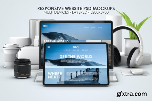 Responsive Website Multi Device PSD Mock-ups