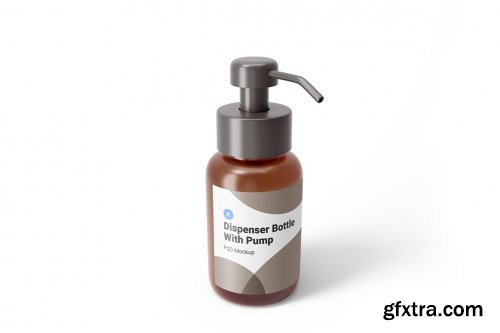 Dispenser Bottle With Pump Mockup Vol.1