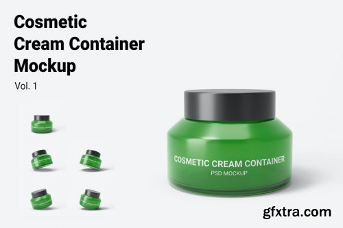 Cosmetic Cream Container Mockup Vol.1