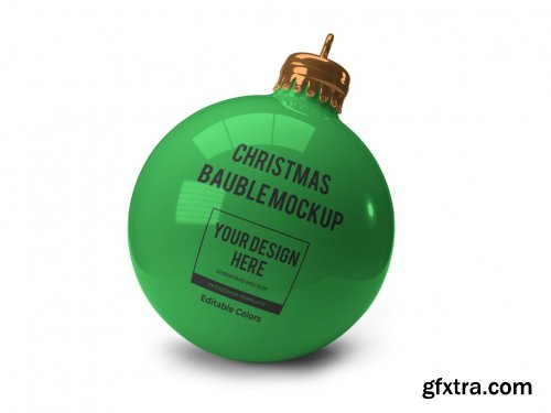 Christmas Bauble Ball Mockup Template Set