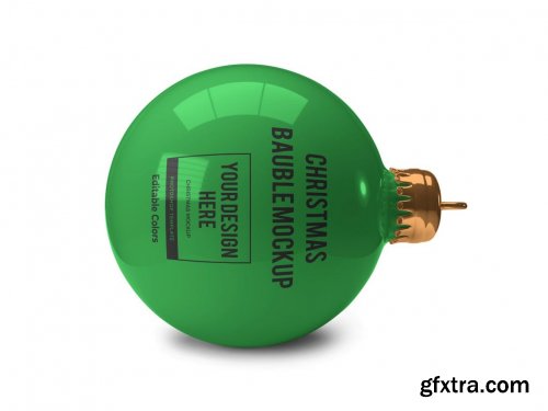 Christmas Bauble Ball Mockup Template Set