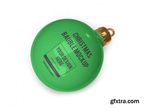 Christmas Bauble Ball Mockup Template Set