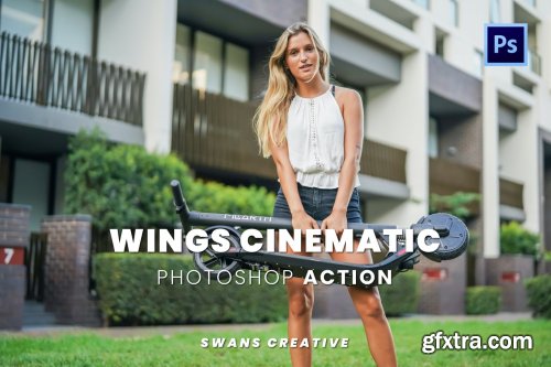 Wings Cinematic Photoshop Action