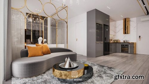 Interior Apartment by Phan Xuan Thuy