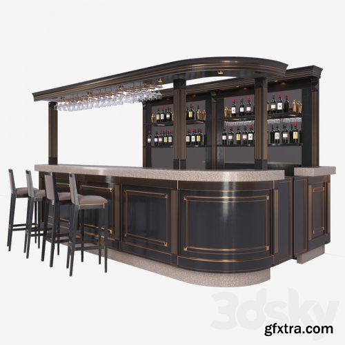 The bar counter