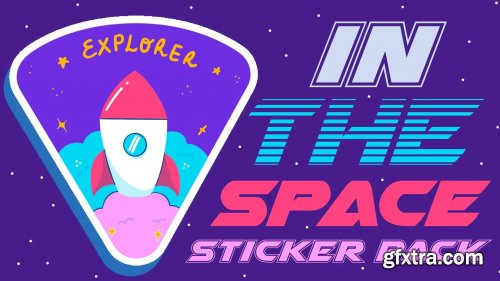  Draw a Sticker Pack in Procreate: Space Themed Illustrations