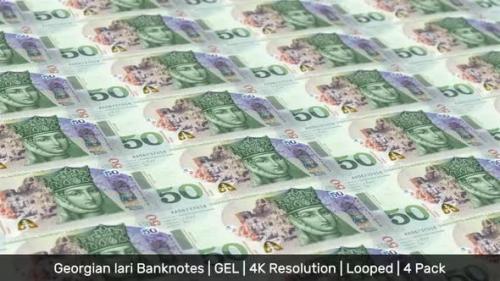 Videohive - Georgia Banknotes Money / Georgian lari / Currency ₾ / GEL / 4 Pack - 4K - 34498903 - 34498903