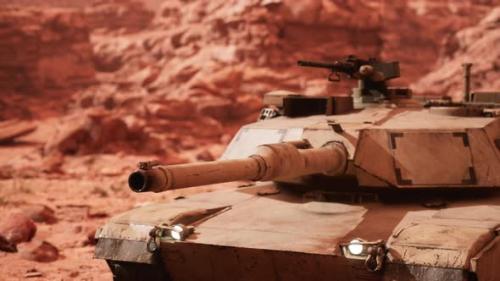 Videohive - American Tank Abrams in Afghanistan - 34502877 - 34502877