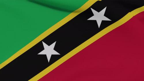 Videohive - Flag Saint Kitts and Nevis Patriotism National Freedom Seamless Loop - 34507011 - 34507011