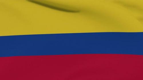 Videohive - Flag Colombia Patriotism National Freedom Seamless Loop - 34507151 - 34507151