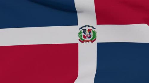 Videohive - Flag Dominican Republic Patriotism National Freedom Seamless Loop - 34507171 - 34507171