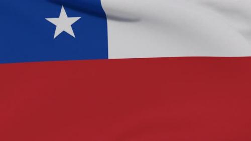 Videohive - Flag Chile Patriotism National Freedom Seamless Loop - 34507221 - 34507221