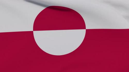 Videohive - Flag Greenland Patriotism National Freedom Seamless Loop - 34507265 - 34507265