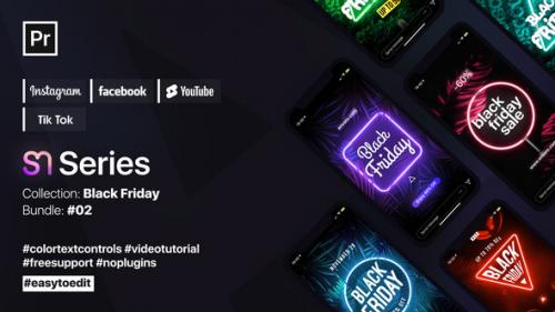 Videohive - Black Friday | Pr Neon Stories & Posts - 34487636 - 34487636