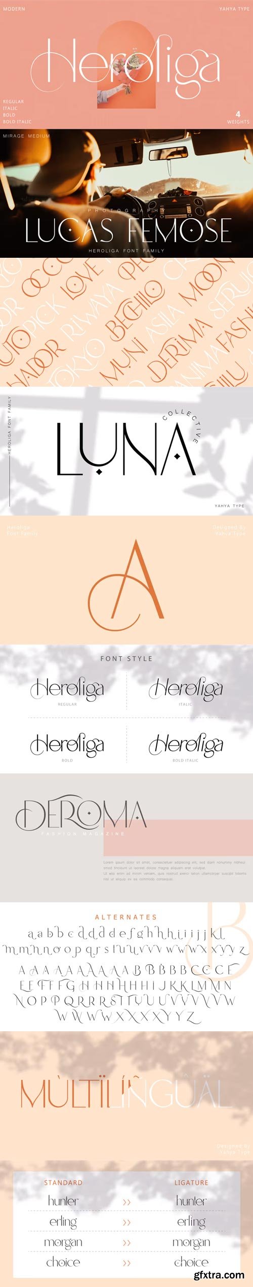 Heroliga Font Family