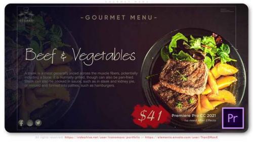 Videohive - Gourmet Menu - 34511372 - 34511372