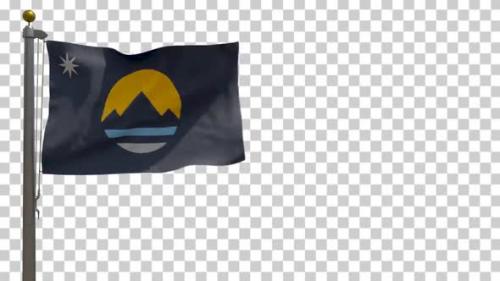 Videohive - Reno City Flag (Nevada, USA) on Flagpole with Alpha Channel - 4K - 34508025 - 34508025