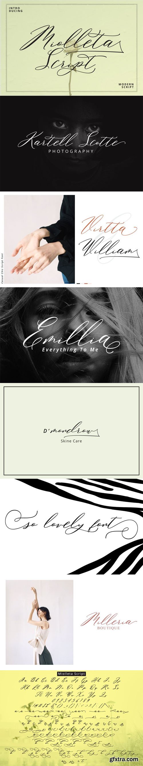 Miolleta Script Font