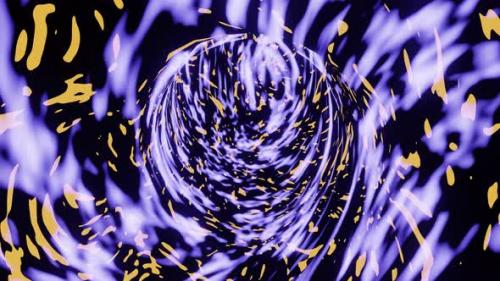 Videohive - Vj Loop Nebula Black Hole Tunnel Background Tube Movement 4K - 34508225 - 34508225