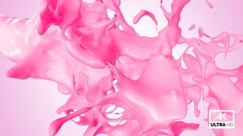 Videohive - Fresh Strawberry Milkshake Jet Stream Splash V4 - 34509809 - 34509809