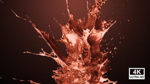 Videohive - Liquid Copper Splash 4K - 34510649 - 34510649