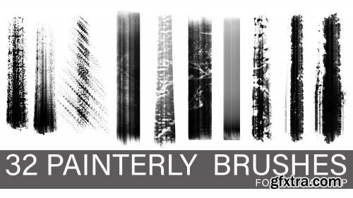 32 Custom Painterly Brushes