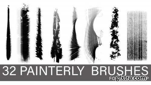 32 Custom Painterly Brushes