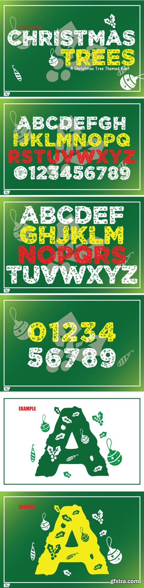 Christmas Trees Font