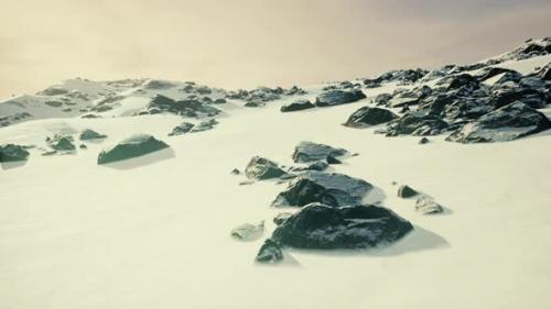 Videohive - Lava Rock and Snow in Winter Time in Iceland - 34519477 - 34519477