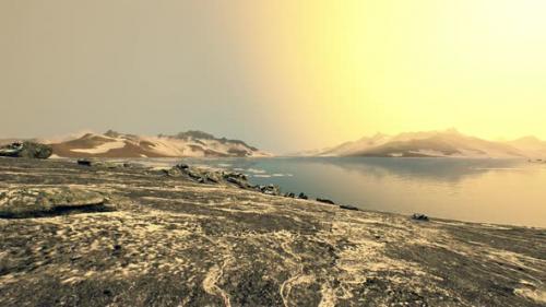 Videohive - Coastline of Antarctica with Stones and Ice - 34519723 - 34519723