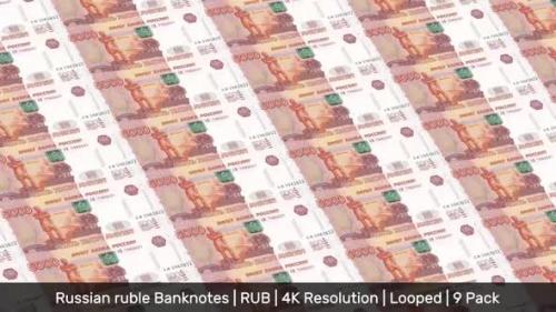 Videohive - Russia Banknotes Money / Russian ruble / Currency ₽ / RUB/ | 9 Pack | - 4K - 34521982 - 34521982