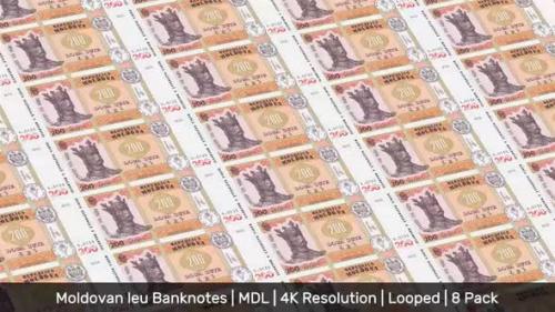 Videohive - Moldova Banknotes Money / Moldovan leu / Currency L / MDL/ | 8 Pack | - 4K - 34521985 - 34521985