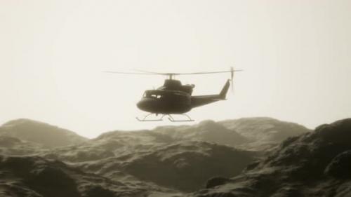 Videohive - Slow Motion United States Military Helicopter in Vietnam - 34502838 - 34502838