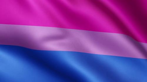 Videohive - Flag of Bisexual Pride | UHD | 60fps - 34504597 - 34504597