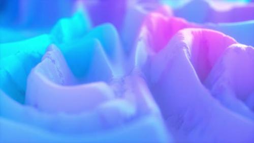 Videohive - Gradient Surface Shapes Flowing Background - 34506804 - 34506804