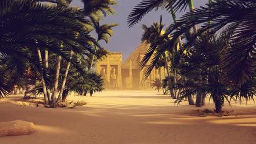 Videohive - Palm Grove And Pyramid - 30881700 - 30881700