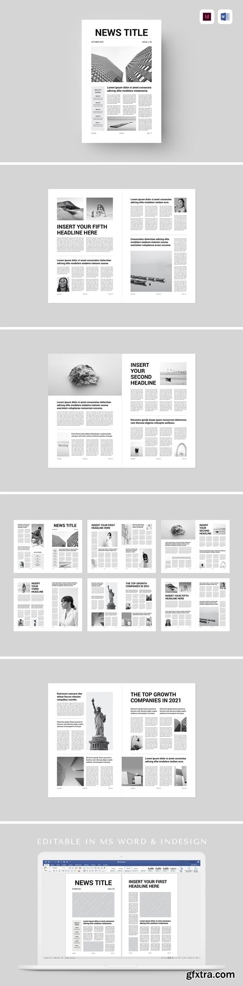 Newspaper | MS Word & Indesign