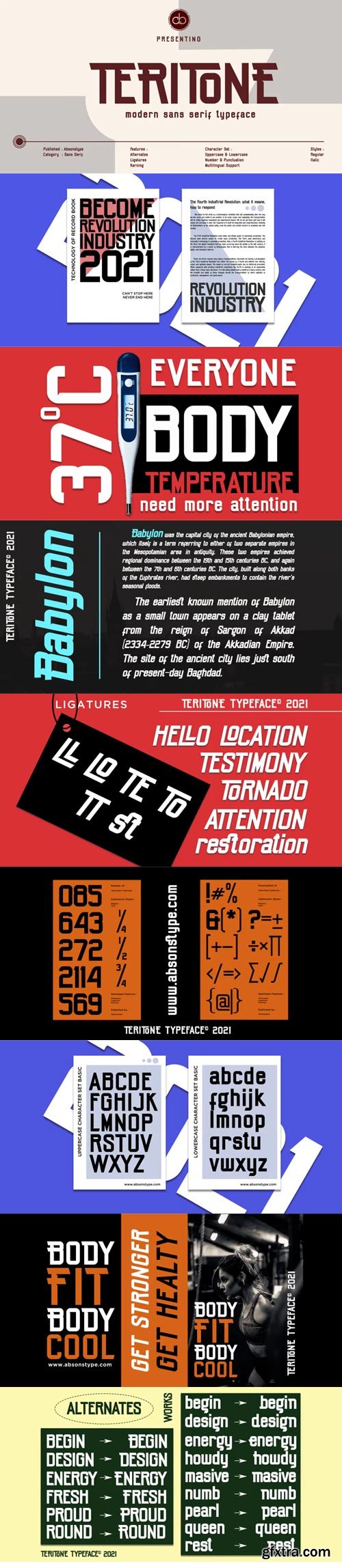 Teritone Font Family