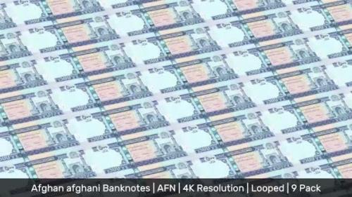 Videohive - Afghanistan Banknotes Money / Afghan afghani / Currency ؋ / AFN/ | 9 Pack | - 4K - 34521987 - 34521987