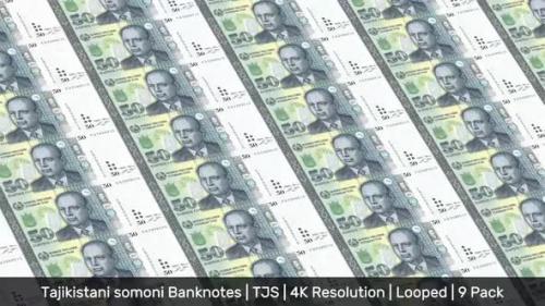 Videohive - Tajikistan Banknotes Money / Tajikistani somoni / Currency с. / TJS/ | 9 Pack | - 4K - 34521998 - 34521998